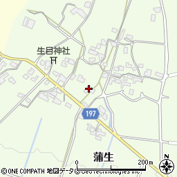 熊本県山鹿市蒲生104周辺の地図