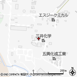 福岡県大牟田市合成町周辺の地図