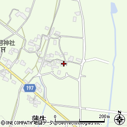 熊本県山鹿市蒲生278周辺の地図