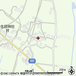 熊本県山鹿市蒲生279周辺の地図