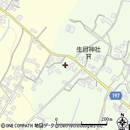 熊本県山鹿市蒲生79周辺の地図