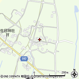 熊本県山鹿市蒲生282周辺の地図