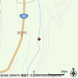 大分県臼杵市野津町大字前河内2588周辺の地図