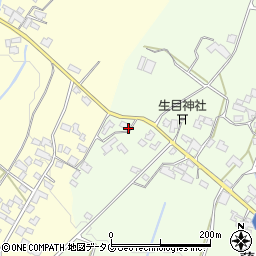 熊本県山鹿市蒲生78周辺の地図
