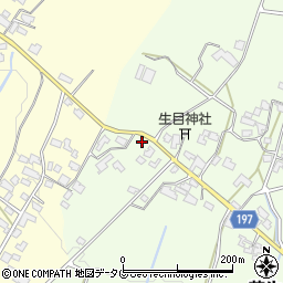 熊本県山鹿市蒲生80周辺の地図