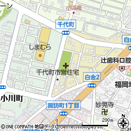 千代町公園周辺の地図