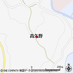 熊本県玉名郡南関町高久野周辺の地図