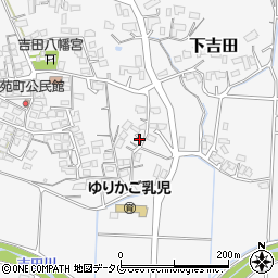熊本県山鹿市下吉田周辺の地図