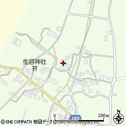 熊本県山鹿市蒲生298-2周辺の地図