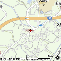 バス停・入野周辺の地図