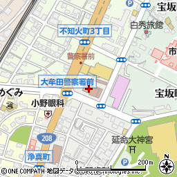 大牟田地区　自動車管理協会周辺の地図