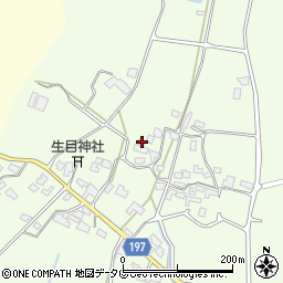 熊本県山鹿市蒲生297周辺の地図