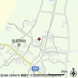熊本県山鹿市蒲生295周辺の地図