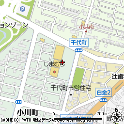 マルミヤストア大牟田南店周辺の地図