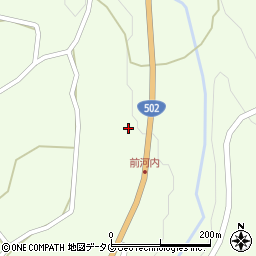 大分県臼杵市野津町大字前河内1504周辺の地図
