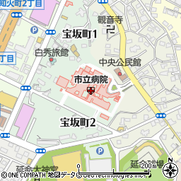 生活彩家大牟田市立病院店周辺の地図