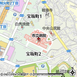 福岡銀行大牟田市立病院 ＡＴＭ周辺の地図