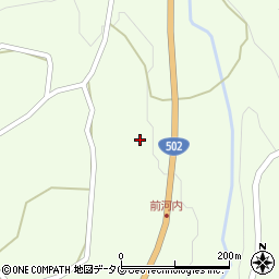 大分県臼杵市野津町大字前河内1495周辺の地図