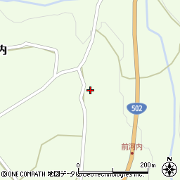 大分県臼杵市野津町大字前河内1476周辺の地図