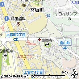 福岡県大牟田市真道寺町周辺の地図