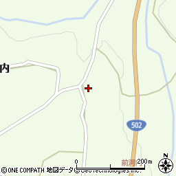 大分県臼杵市野津町大字前河内1484周辺の地図