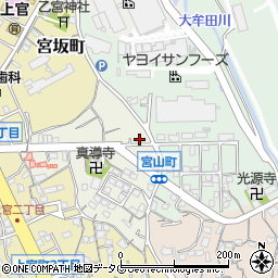 福岡県大牟田市真道寺町17周辺の地図