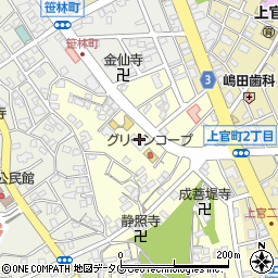 スプラウトマンション大牟田周辺の地図