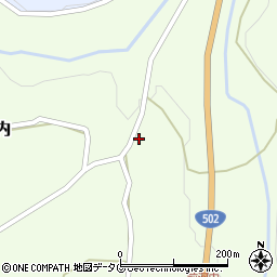 大分県臼杵市野津町大字前河内1980周辺の地図
