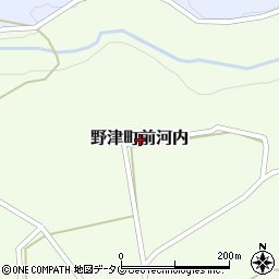 大分県臼杵市野津町大字前河内周辺の地図