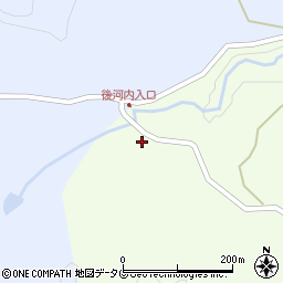 大分県臼杵市野津町大字前河内439周辺の地図
