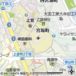 福岡県大牟田市宮坂町周辺の地図