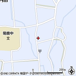 熊本県山鹿市菊鹿町下内田598-6周辺の地図