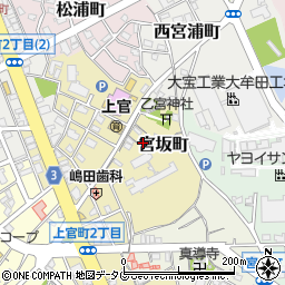 福岡県大牟田市宮坂町17-1周辺の地図