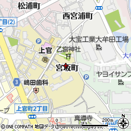 福岡県大牟田市宮坂町23周辺の地図