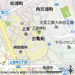 福岡県大牟田市宮坂町23周辺の地図