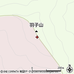 羽子山周辺の地図