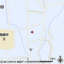 熊本県山鹿市菊鹿町下内田602-1周辺の地図