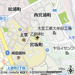 福岡県大牟田市宮坂町21周辺の地図