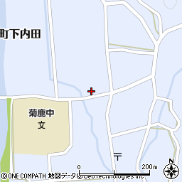 熊本県山鹿市菊鹿町下内田1711-1周辺の地図