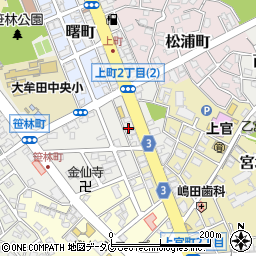 山田屋茶舗上町本店周辺の地図
