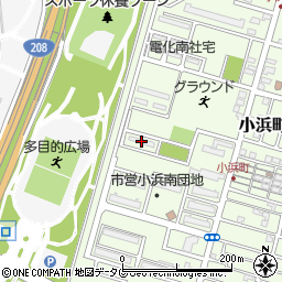 北九州電力小浜アパート周辺の地図