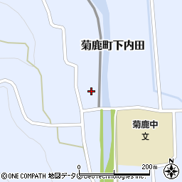 熊本県山鹿市菊鹿町下内田1821周辺の地図