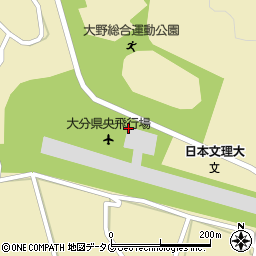 九州航空株式会社　大分県央運航所周辺の地図