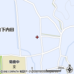 熊本県山鹿市菊鹿町下内田1606周辺の地図