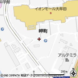 イオンモール大牟田Ｄ駐車場周辺の地図