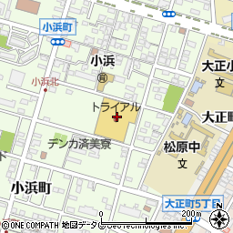 トライアル大牟田店周辺の地図