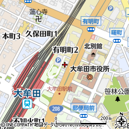 武田塾　大牟田校周辺の地図