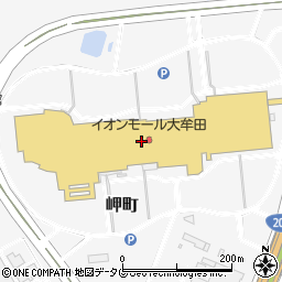 イオンモール大牟田周辺の地図