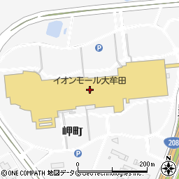 カーブス　イオンモール大牟田周辺の地図
