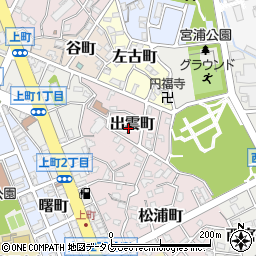 福岡県大牟田市出雲町周辺の地図